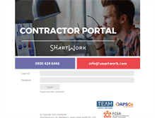 Tablet Screenshot of portal.smartwork.com